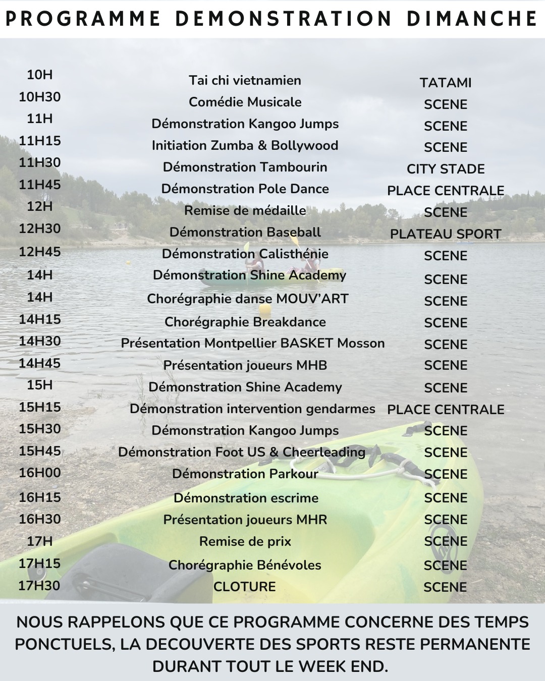 PROGRAMME SP6 DIMANCHE